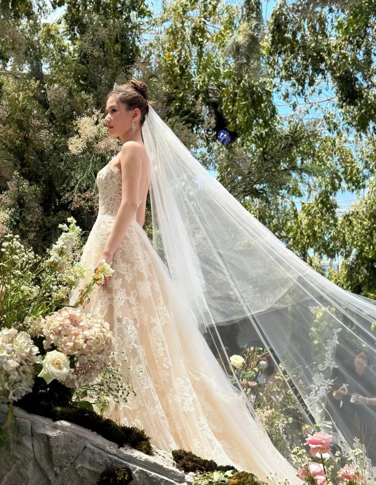 Fairy Lace Mermaid Wedding Prom Dress, Custom Simple Modest Reception Elopement Unique Courthouse Civil Gown