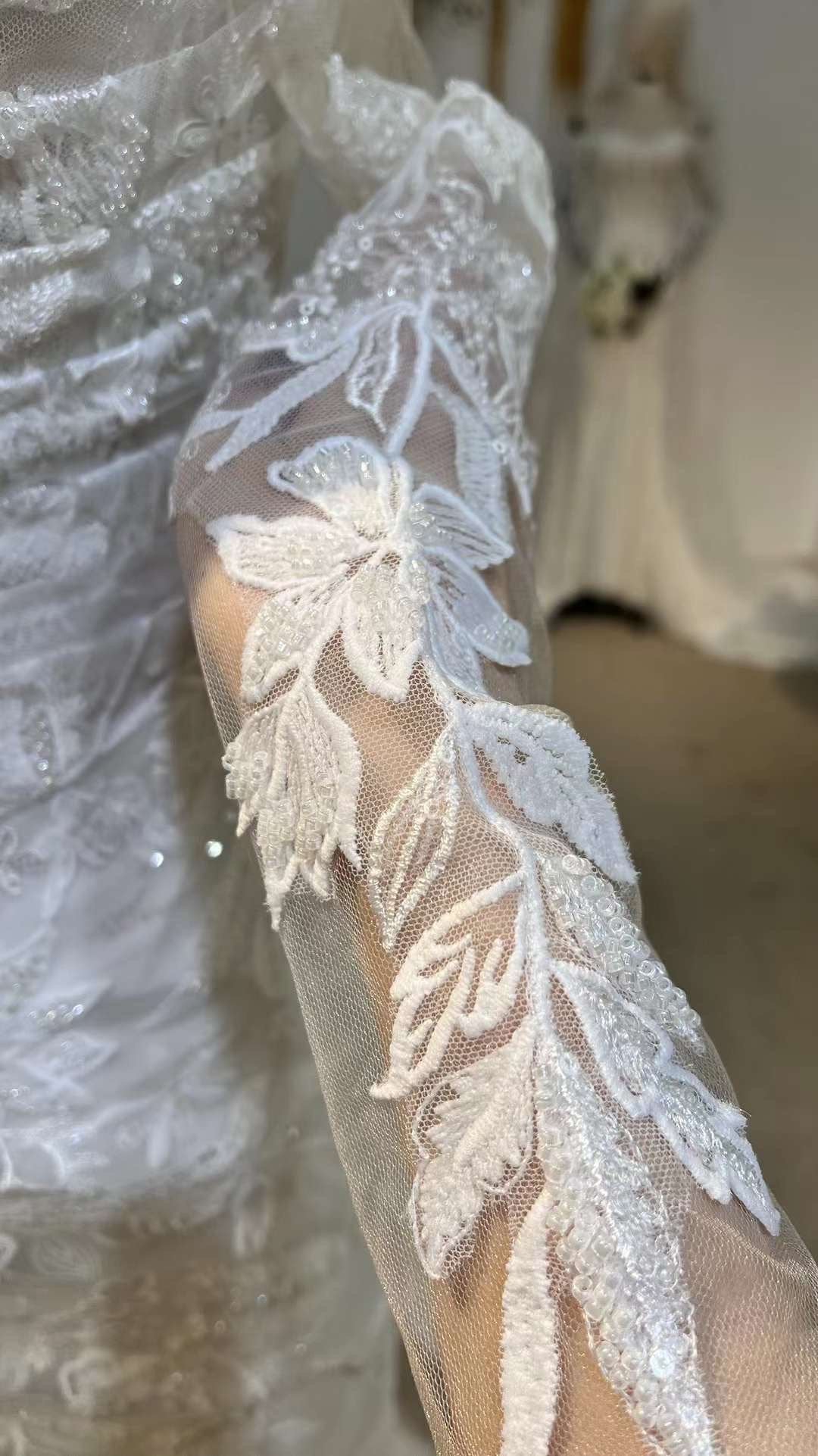 Minimalist Floral Corset Mermaid Wedding Prom Dress, Custom Simple Romantic Courthouse Civil Reception Dress Casual Elopement Rehearsal Gown