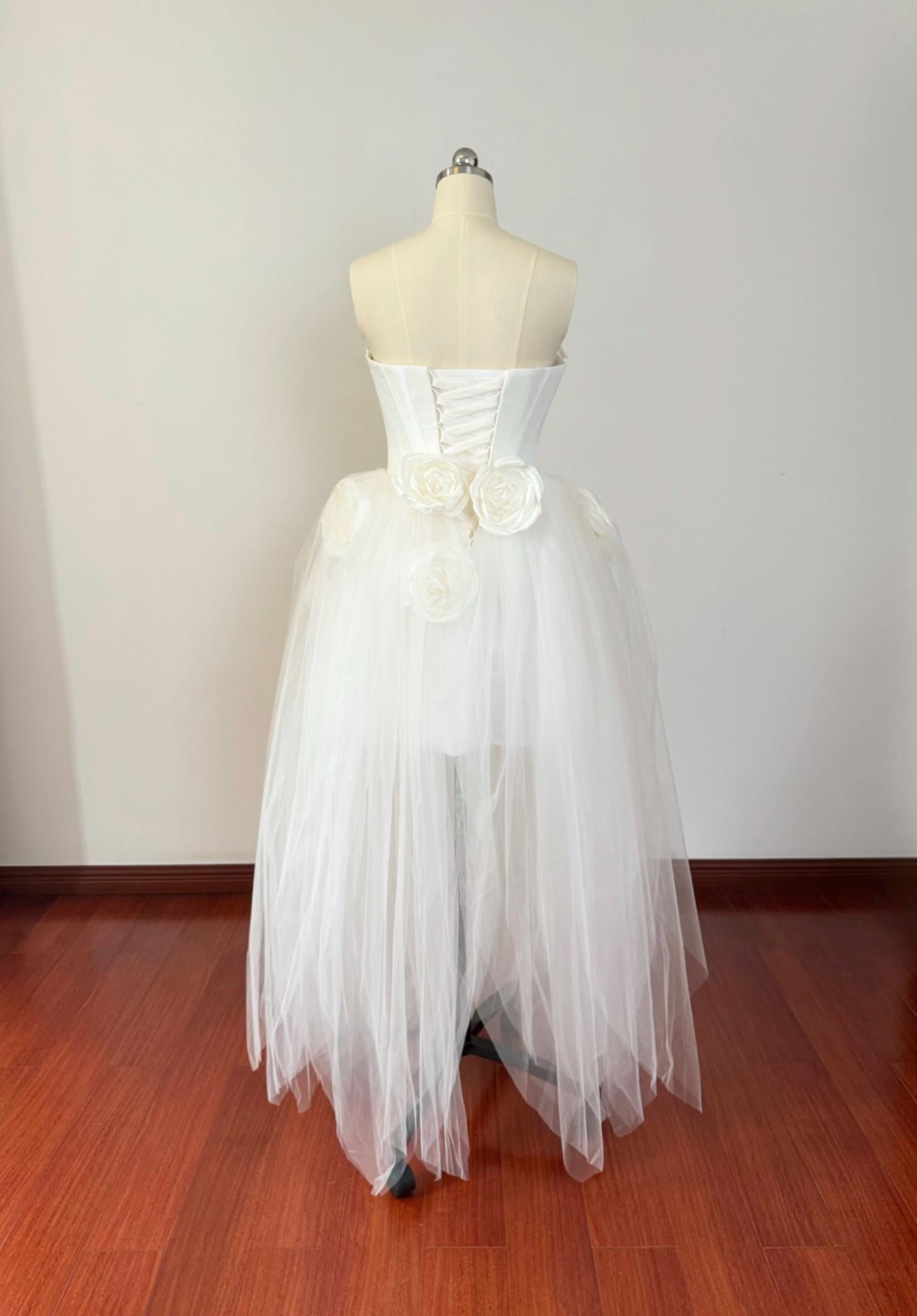 Minimalist short wedding dress, White satin dress, Rehearsal dinner dress, Elopement Dress, Bridal shower dress, Engagement dress