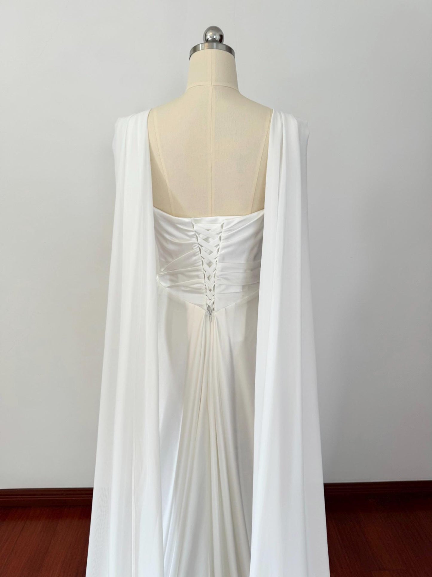 Minimalist Satin Corset Wedding Bridal Dress, Custom Simple Elegant Prom Party Gown, Courthouse Civil Reception Elopement Dress