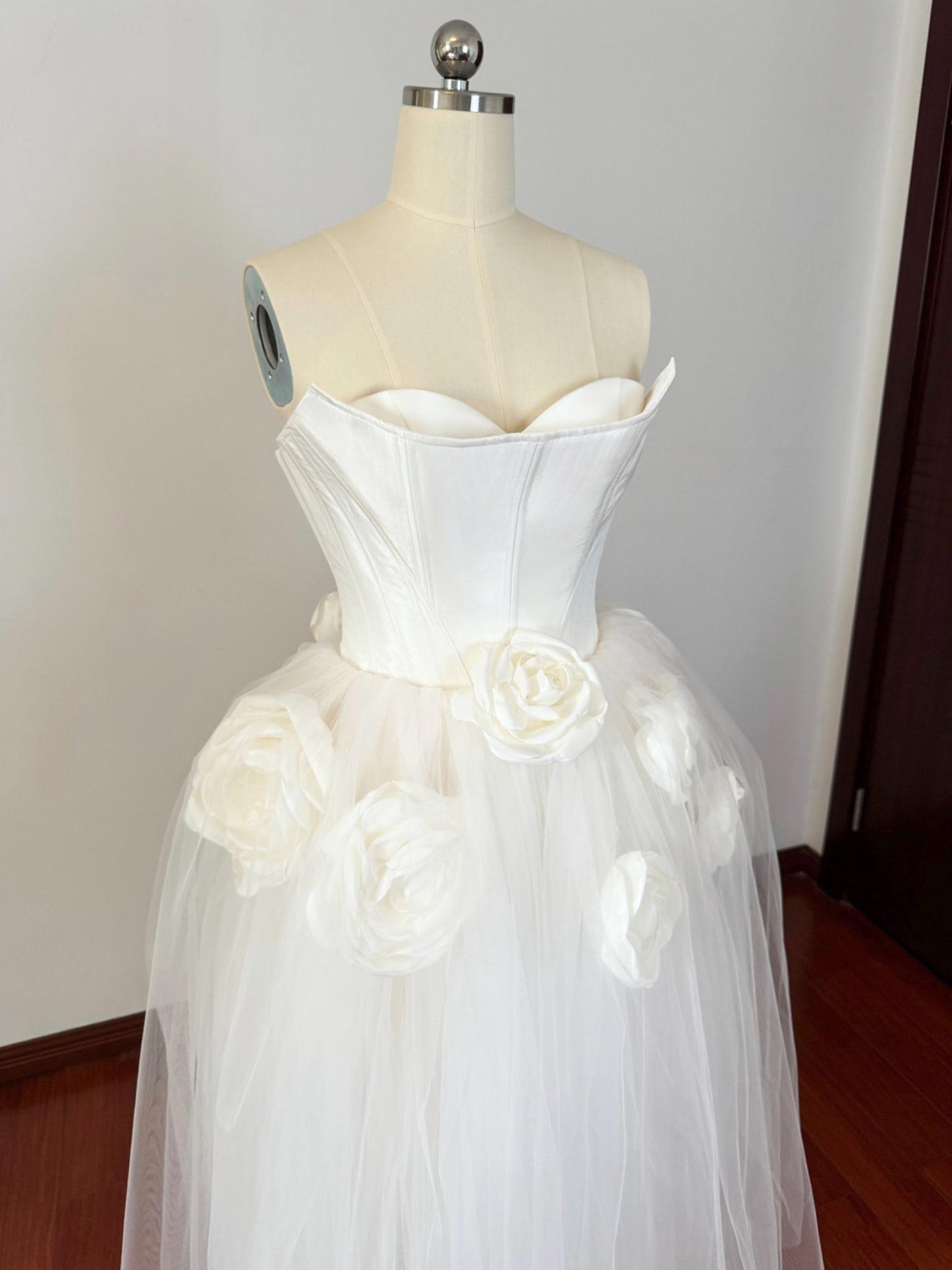 Minimalist short wedding dress, White satin dress, Rehearsal dinner dress, Elopement Dress, Bridal shower dress, Engagement dress