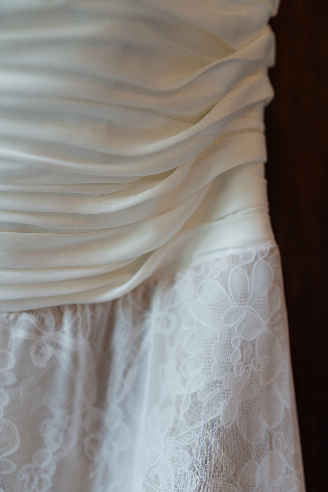 Margaux | Strapless Satin Corset Lace Mermaid Wedding Dress