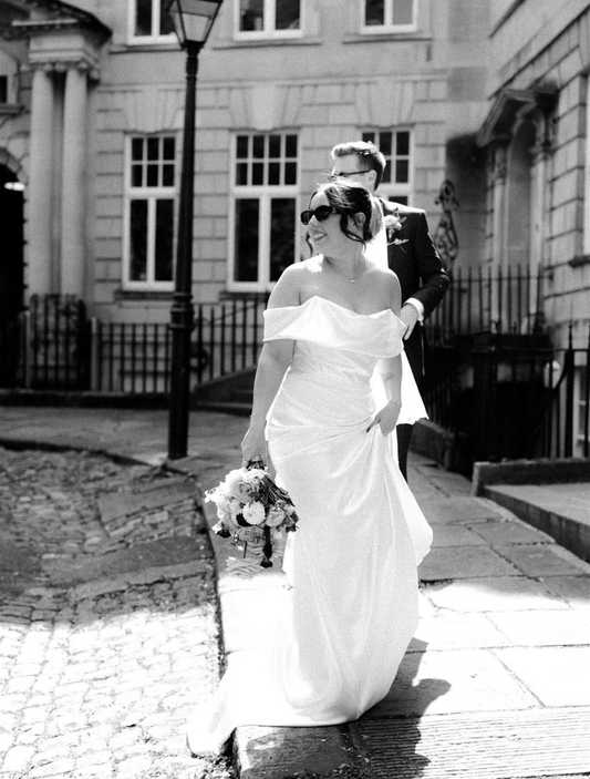 Grace | Minimalist Satin Corset Mermaid Wedding Dress