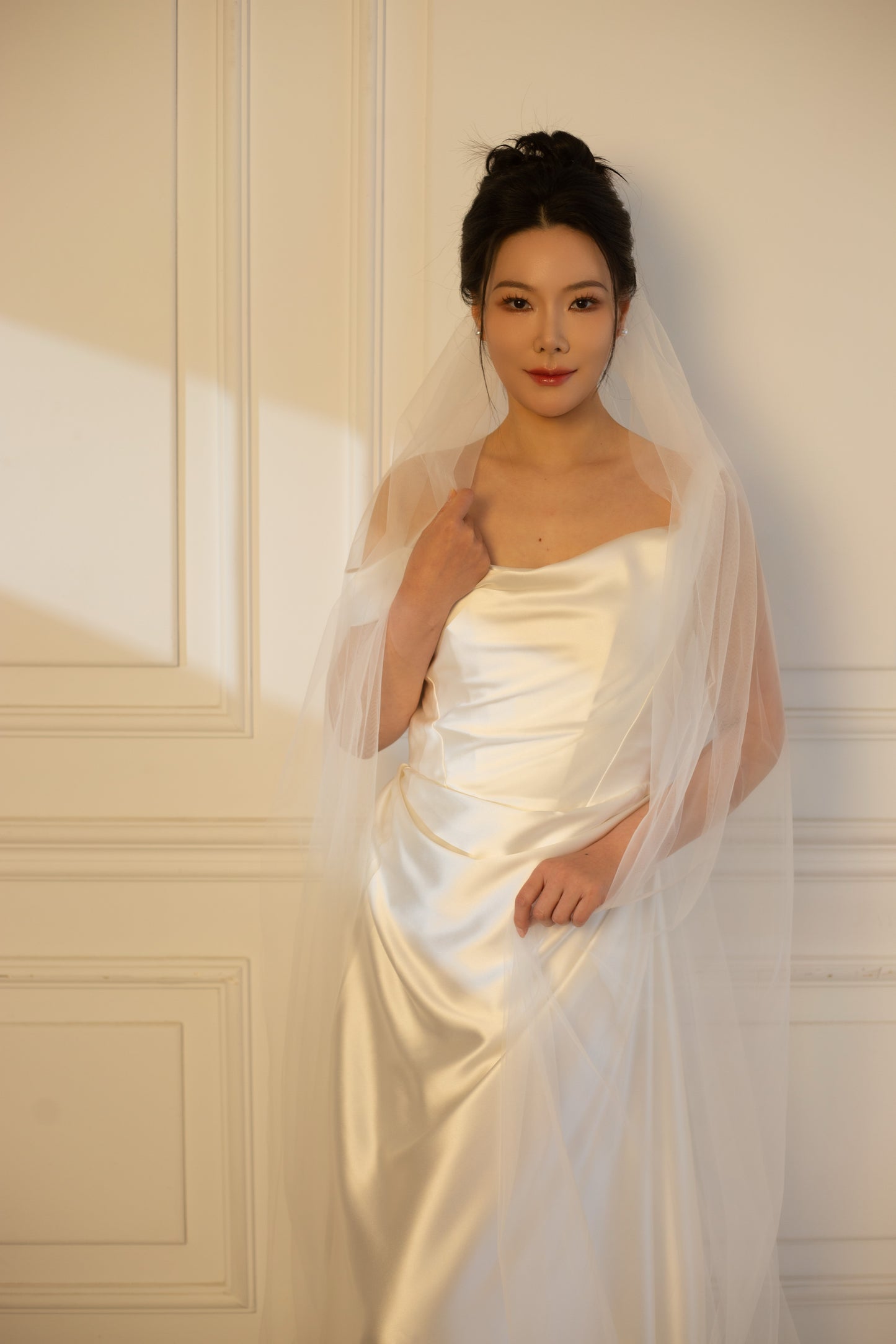 Amalie | Minimalist Satin Corset Wedding Dress
