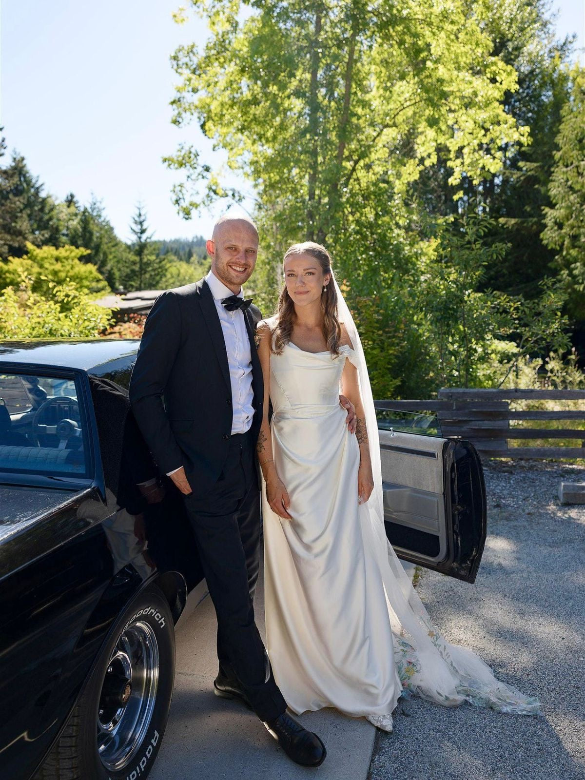 Amalie | Minimalist Satin Corset Wedding Dress