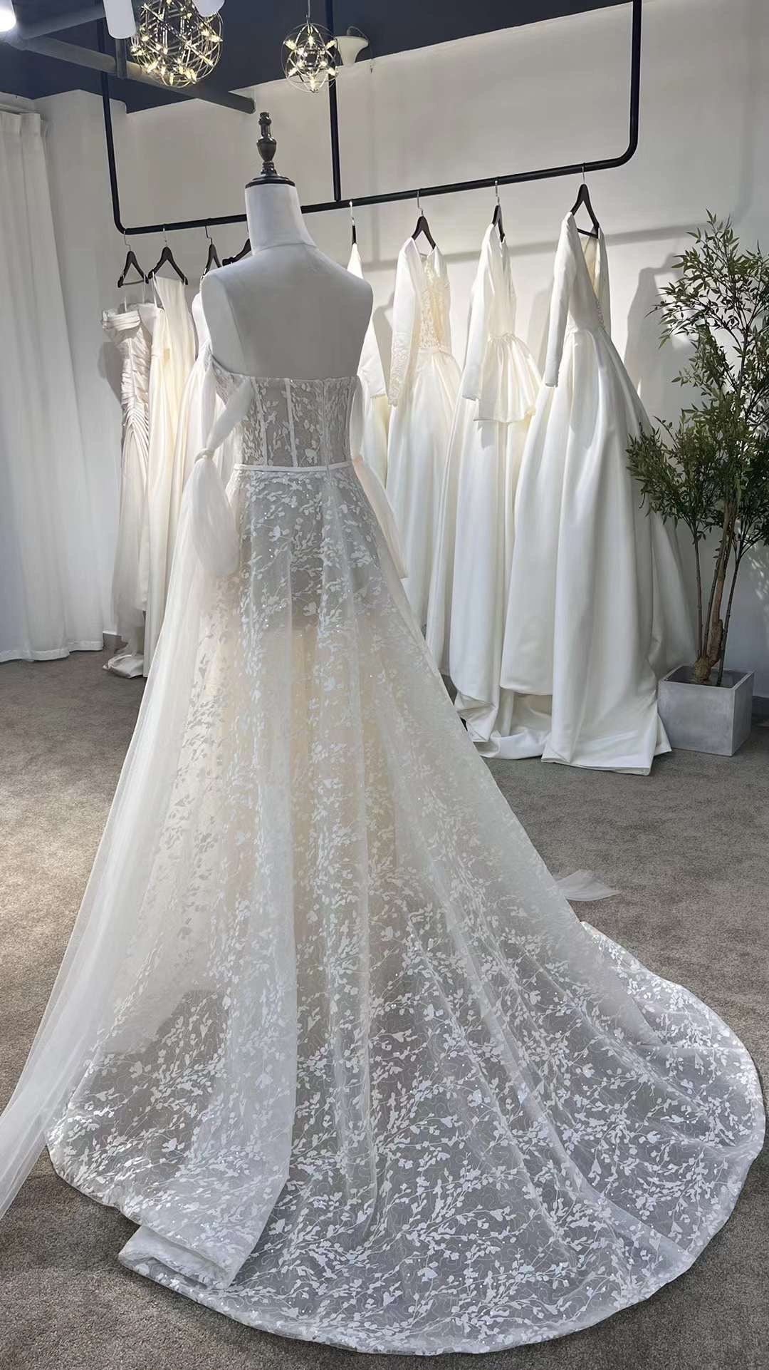 Off shoulder fairy corset drop waist wedding dress, custom unique cour Shindig Threads Off shoulder fairy corset drop waist wedding dress, custom unique cour Shindig Threads