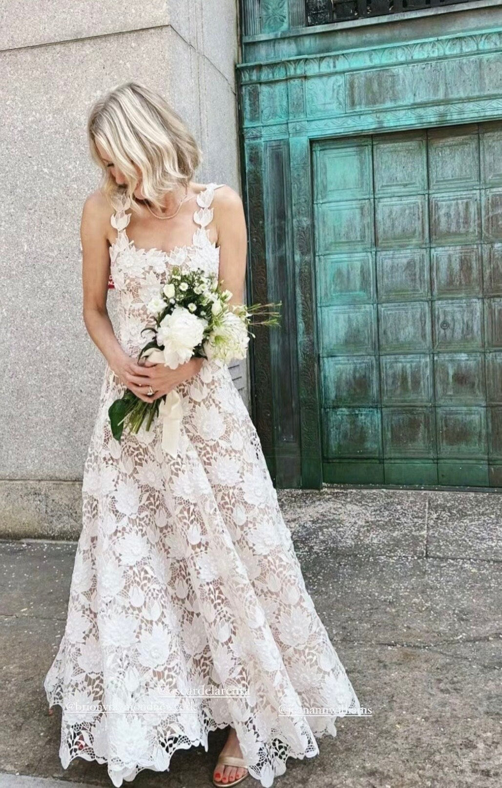 Unique Lace Embroidered Midi Wedding Bridal Dresses, Courthouse Civil Reception Elopement Dress, Engagement Bridal Shower Rehearsal Gown