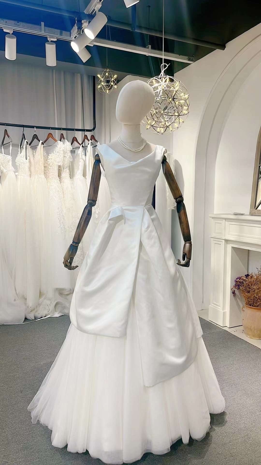 prom dress with detachable skirt Minimalist Simple Satin Wedding Skirt, 2 in – Shindig Threads COLORS:light-beige Tere Mini Dress In Mesh Length HEMP DRESSES
