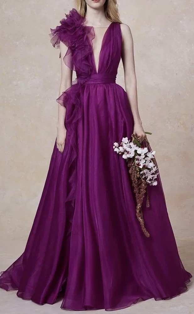 Fairy Unique Purple Tulle A-line mini Wedding Dress, Custom Fairy Prom Shindig Threads Fairy Unique Purple Tulle A-line mini Wedding Dress, Custom Fairy Prom Shindig Threads