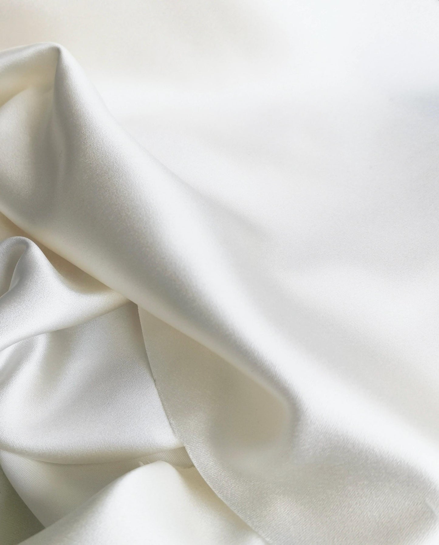 Minimalist Satin Corset High Low Wedding Dress with Scarf | Nour
