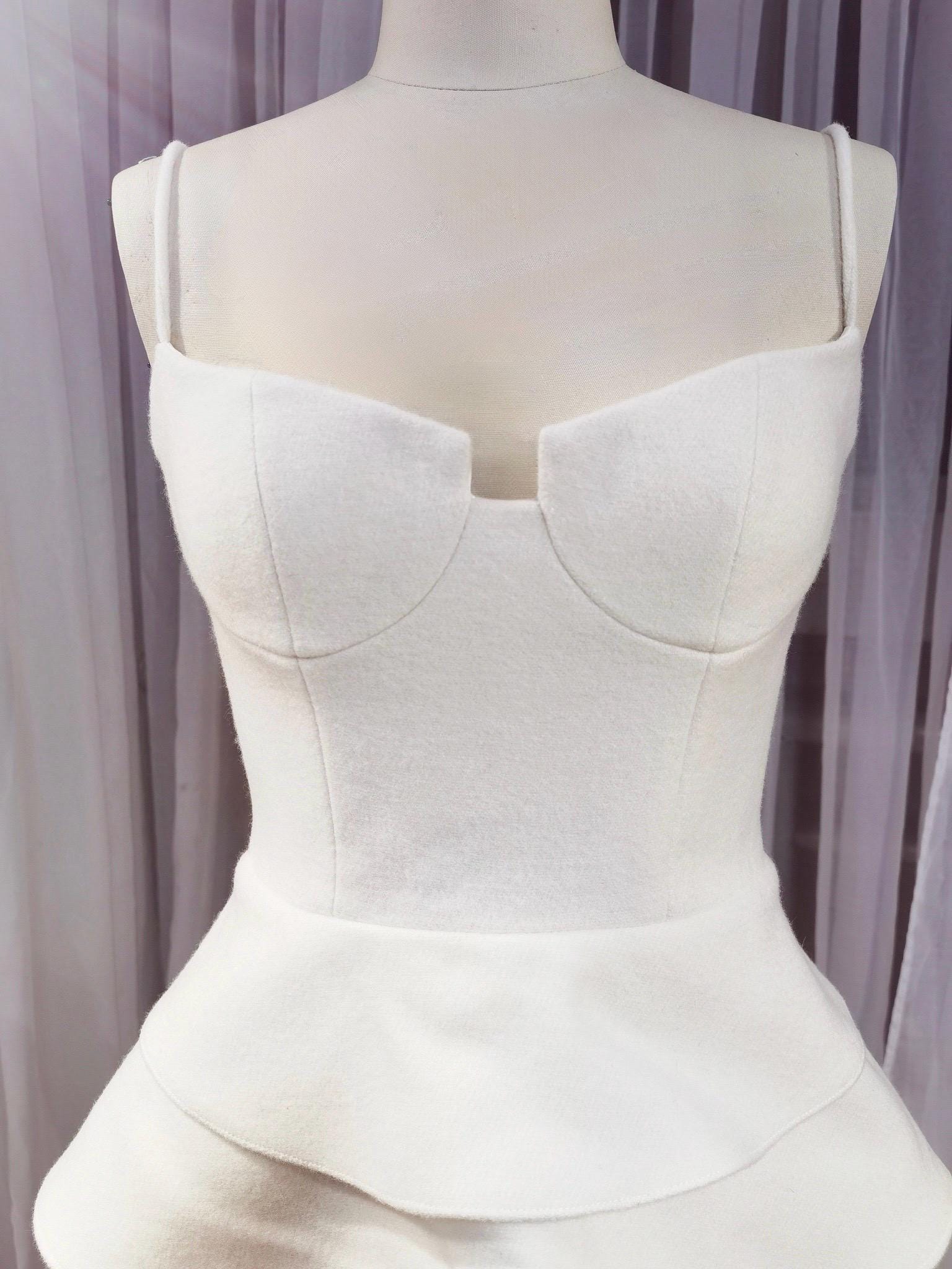 Minimalist short wedding prom dress, Rehearsal dinner simple mini dress, Custom Elopement Dress, Bridal shower Engagement dress