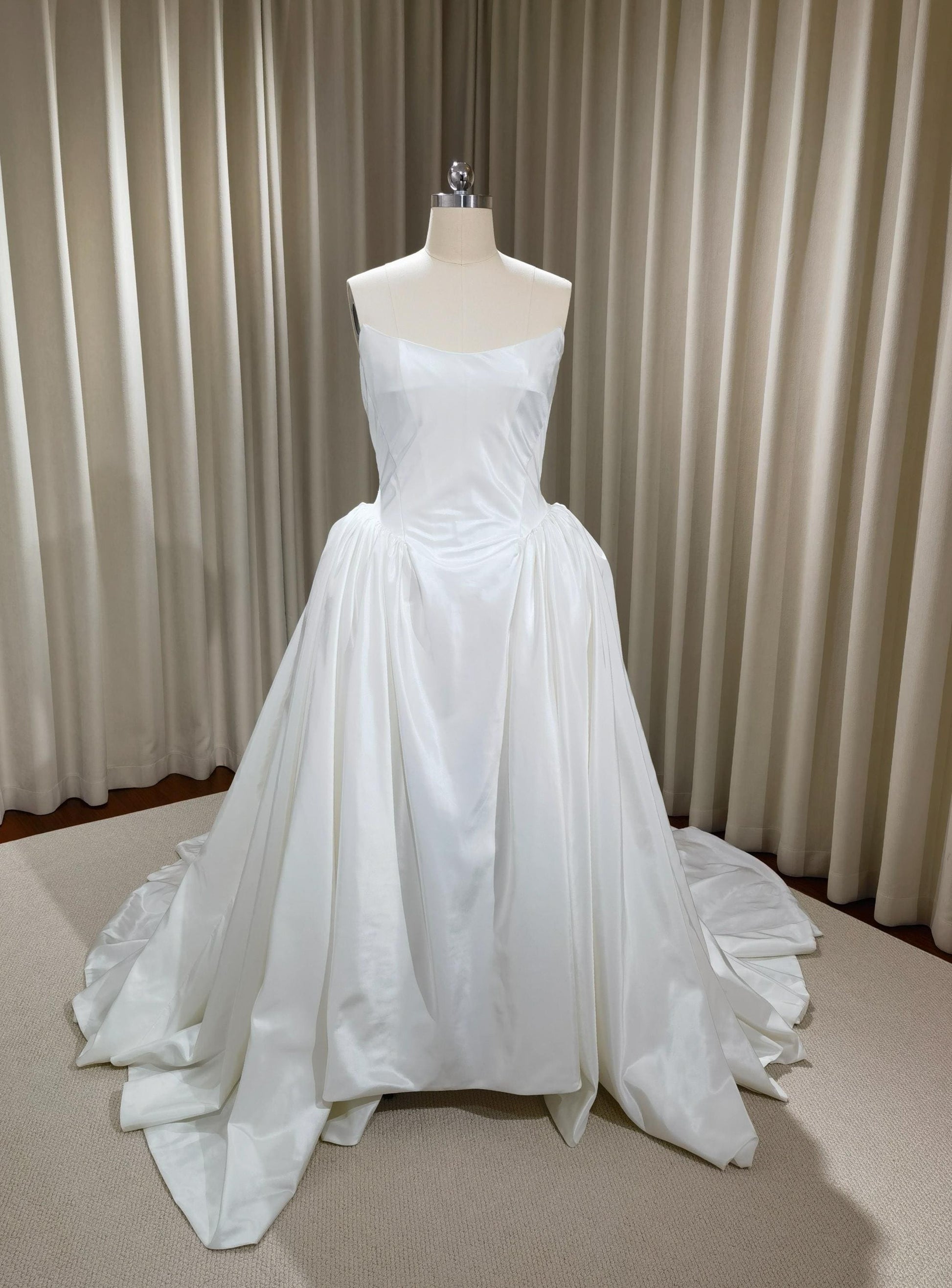 silk taffeta ball gown wedding dress Taffeta Think Bridal