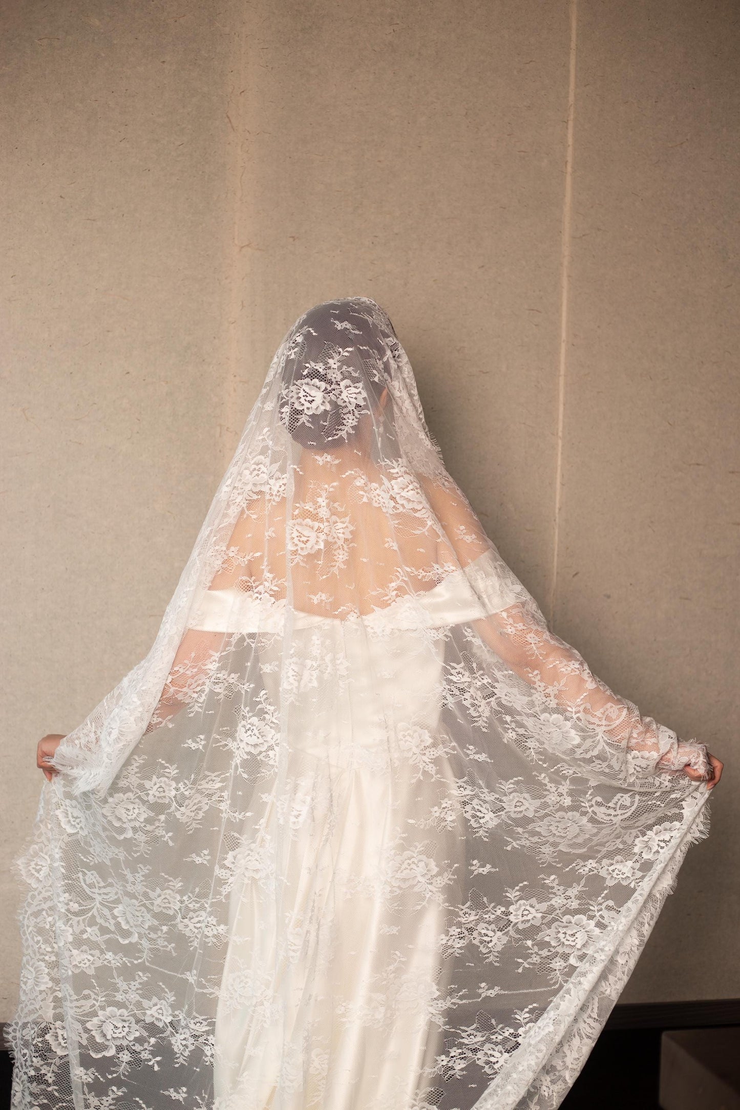 Wedding Full Lace Veil, 1 tier