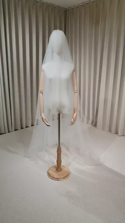 2 Tier High Resolution Soft Tulle Wedding Veil